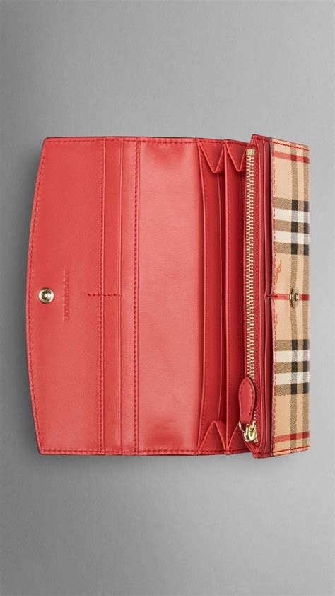 red burberry continental wallet with pink interior|burberry wallet outlet.